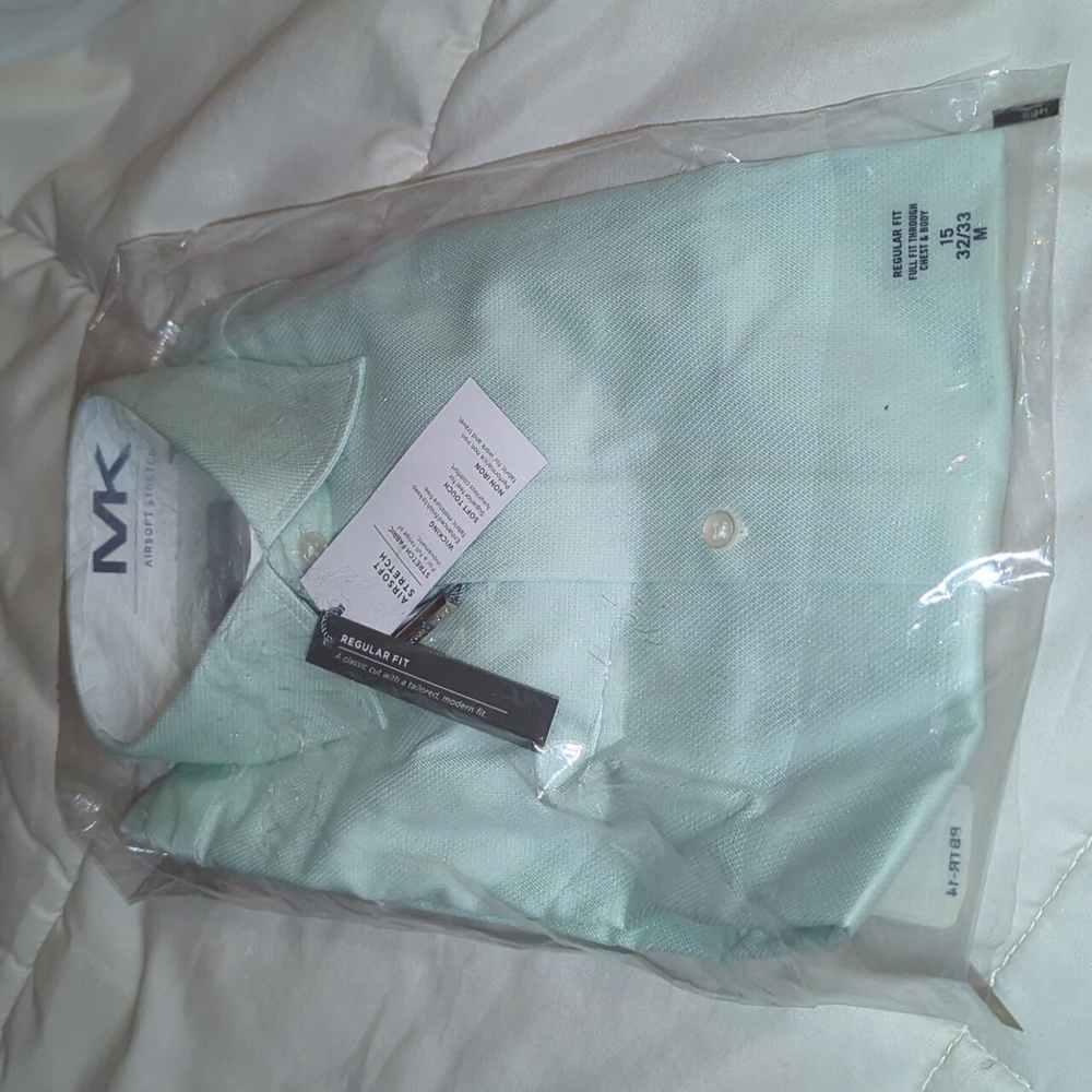 Dress Shirt Michael Kors airsoft stretch dress shirt mens medium